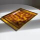 Lucite and gold metal tray by Christian Dior