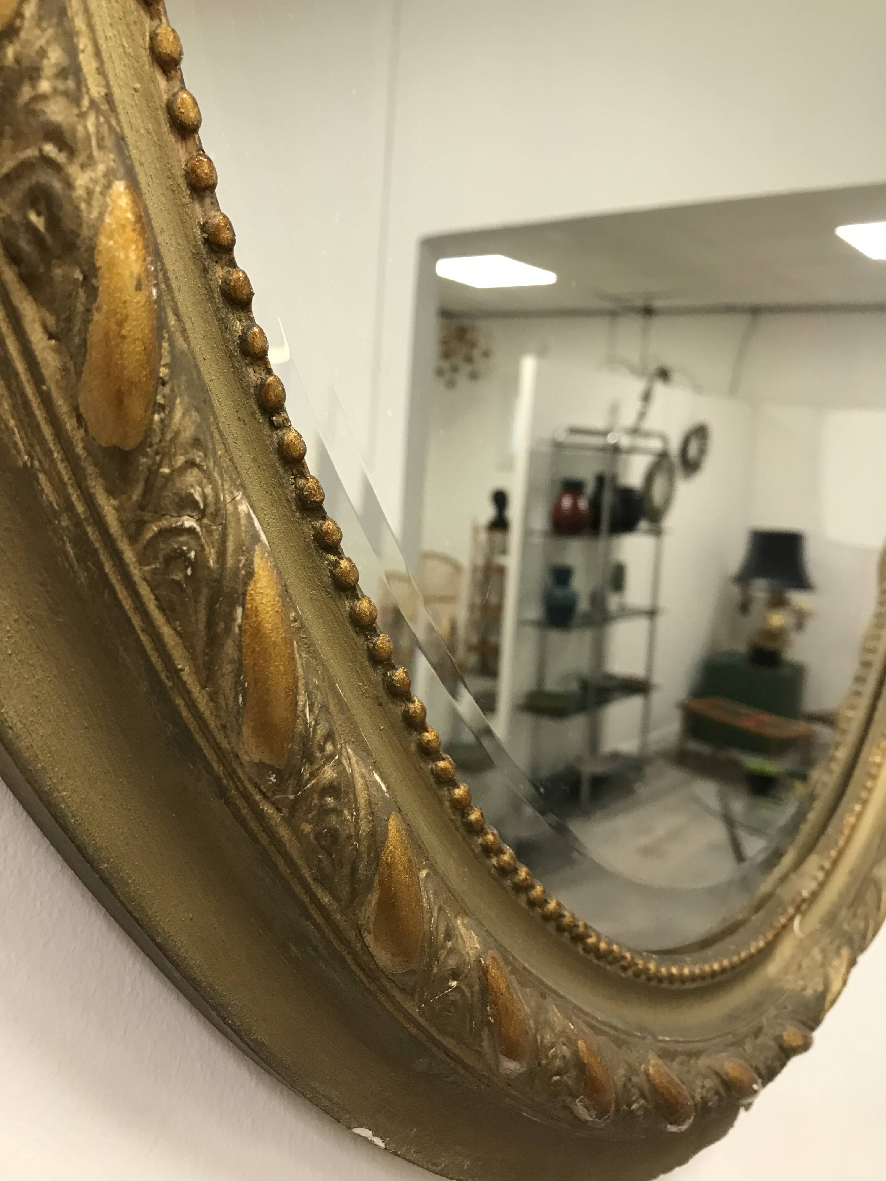 Napoleon III oval mirror
