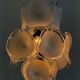 Gino Vistosi Murano glass chandelier with glass discs