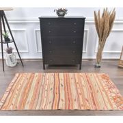 1970s Turkish Oushak Kilim Wool Rug 101x197
