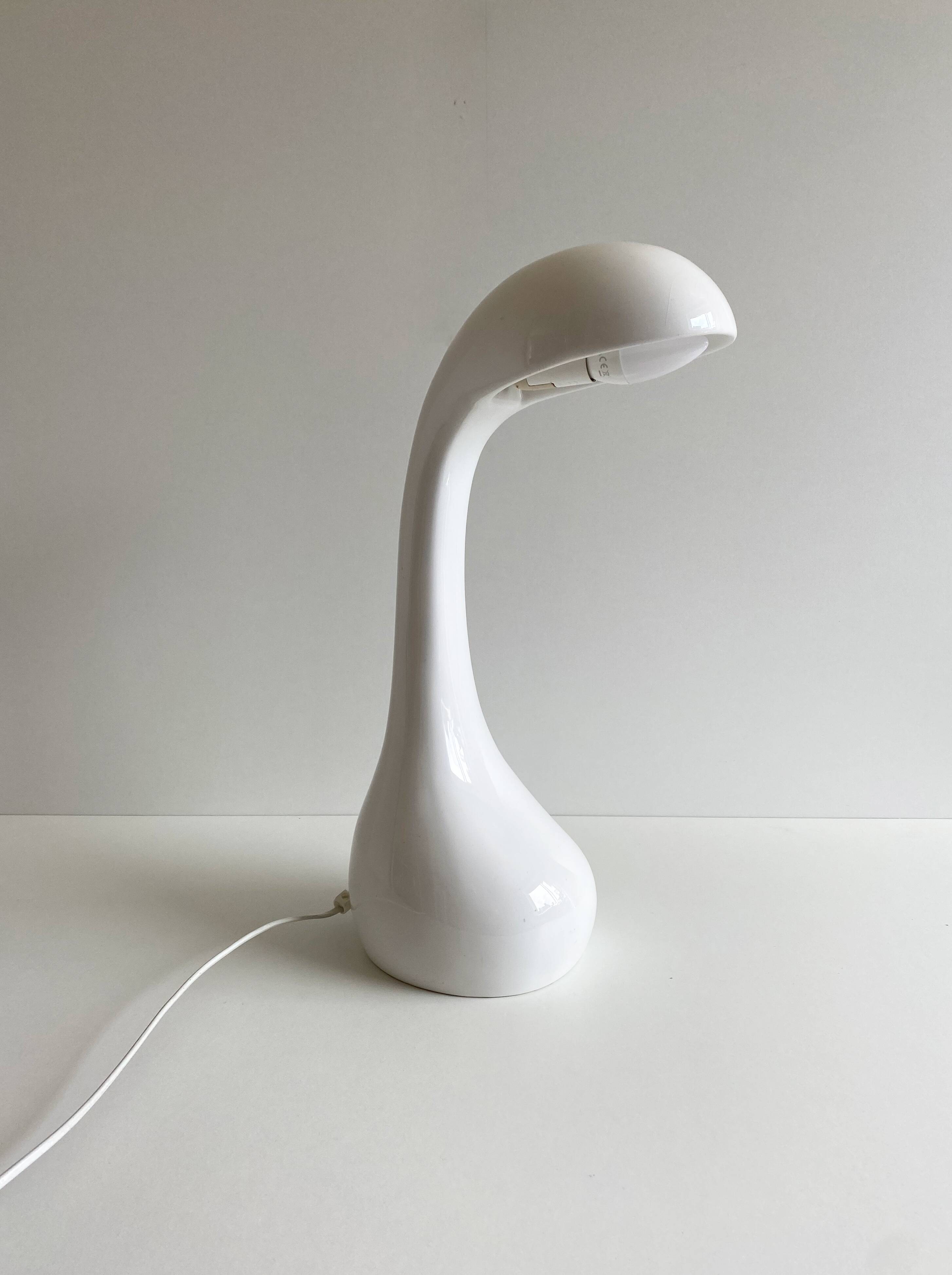 Space age spanish pottery table lamp, c.1960