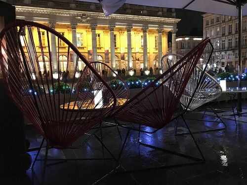 Acapulco bordeaux armchair