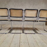 Set of 4 Marcel Breuer chairs model B32 in cane