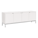 Enfilade Florence Knoll édition Knoll en bois blanc 4 portes