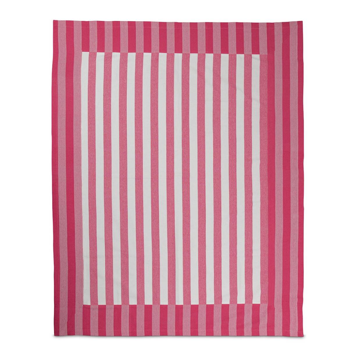 Pink striped tablecloth: 240cm x 170cm