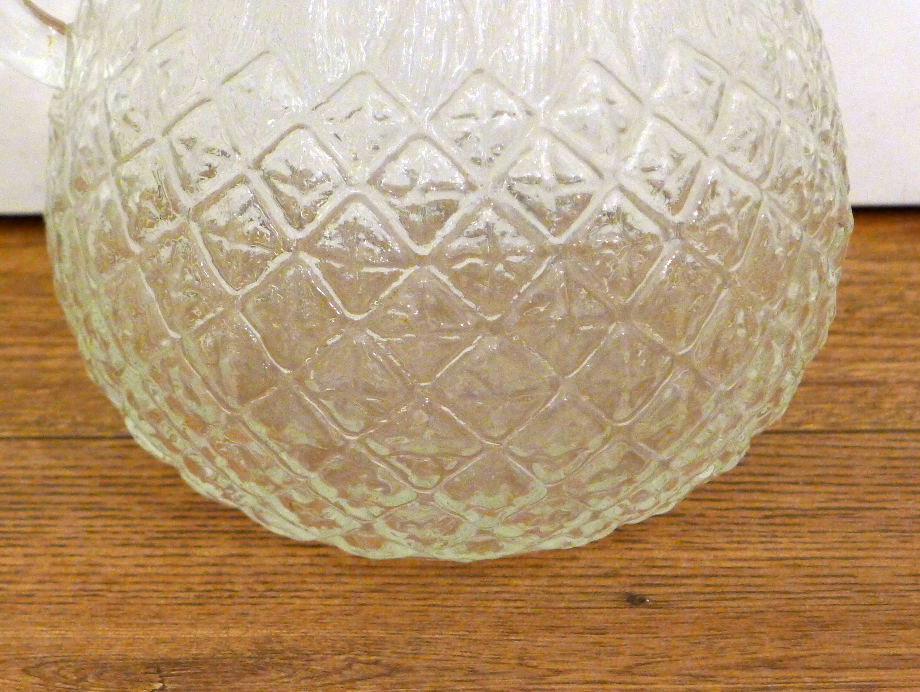 Pineapple pitcher in glass