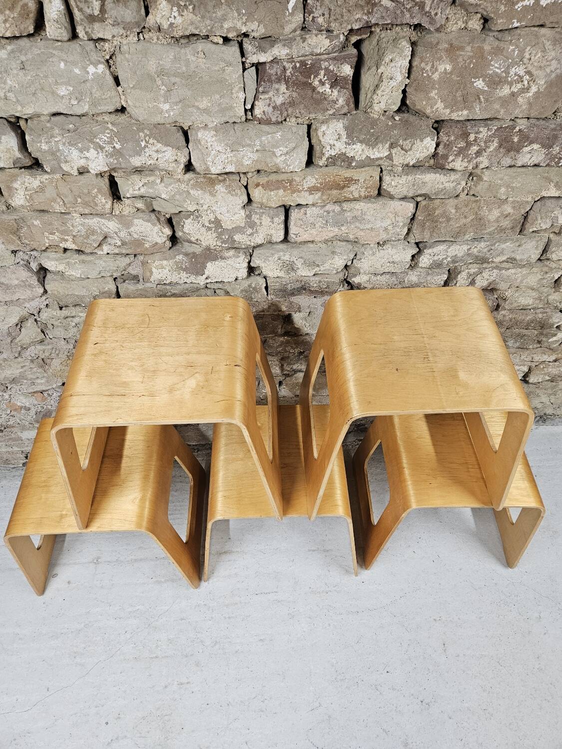 Lot 5 tabourets Lisa Noringer pour Ikea 2000"