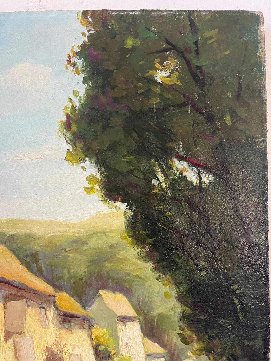 Sortie du village de Thoix, signée Jean Vasseur