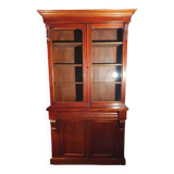 Small late 19th century English mahogany bookcase