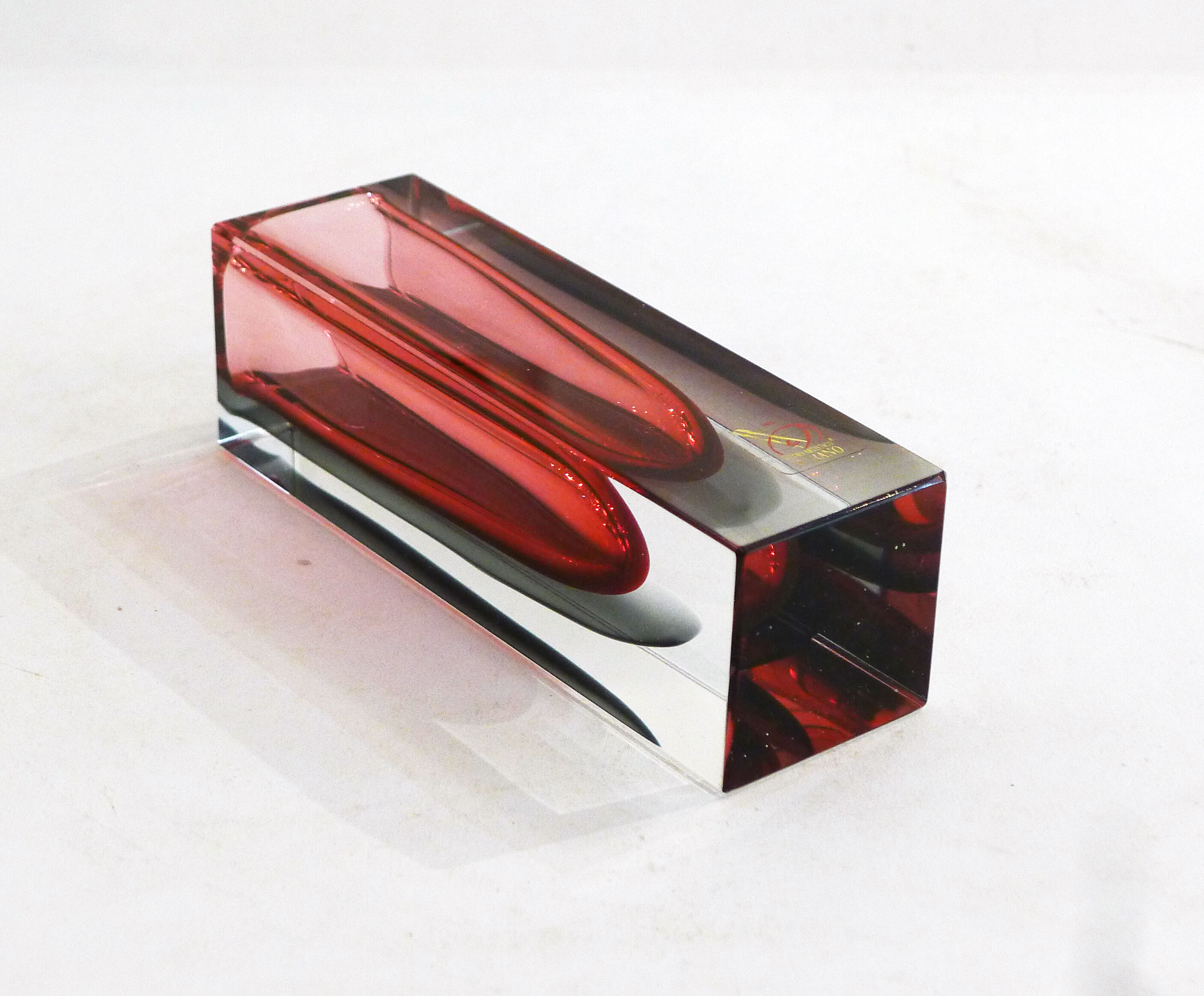 Sommerso Murano vase