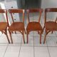 Suite of 4 chairs by Bistrot Baumann vintage 1960s