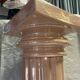 Elegant Metal Stucco Lacquered Pedestal Column with Doric Capital