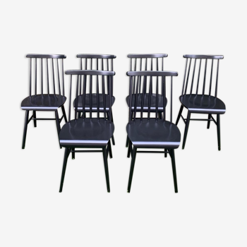 Suite of 6 Fanett chairs by Ilmari Tapiovaara