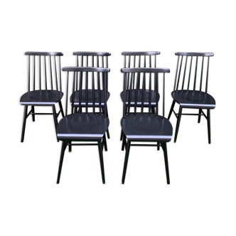 Suite of 6 Fanett chairs by Ilmari Tapiovaara