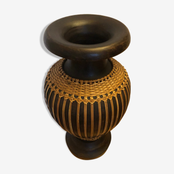 Large wooden vase