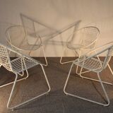 4 iron armchairs, design