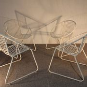 4 iron armchairs, design