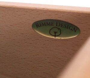 Danish design oak chest of drawers with open display case