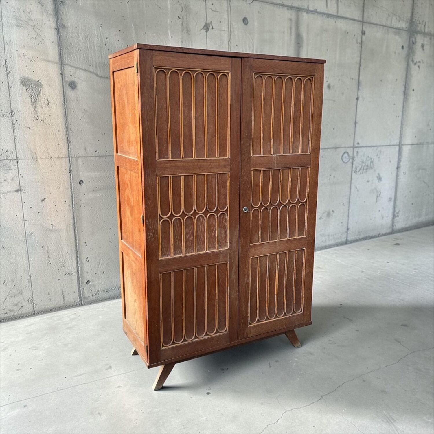 René Gabriel rare wardrobe from 1945-50, furniture from the reconstruction period.