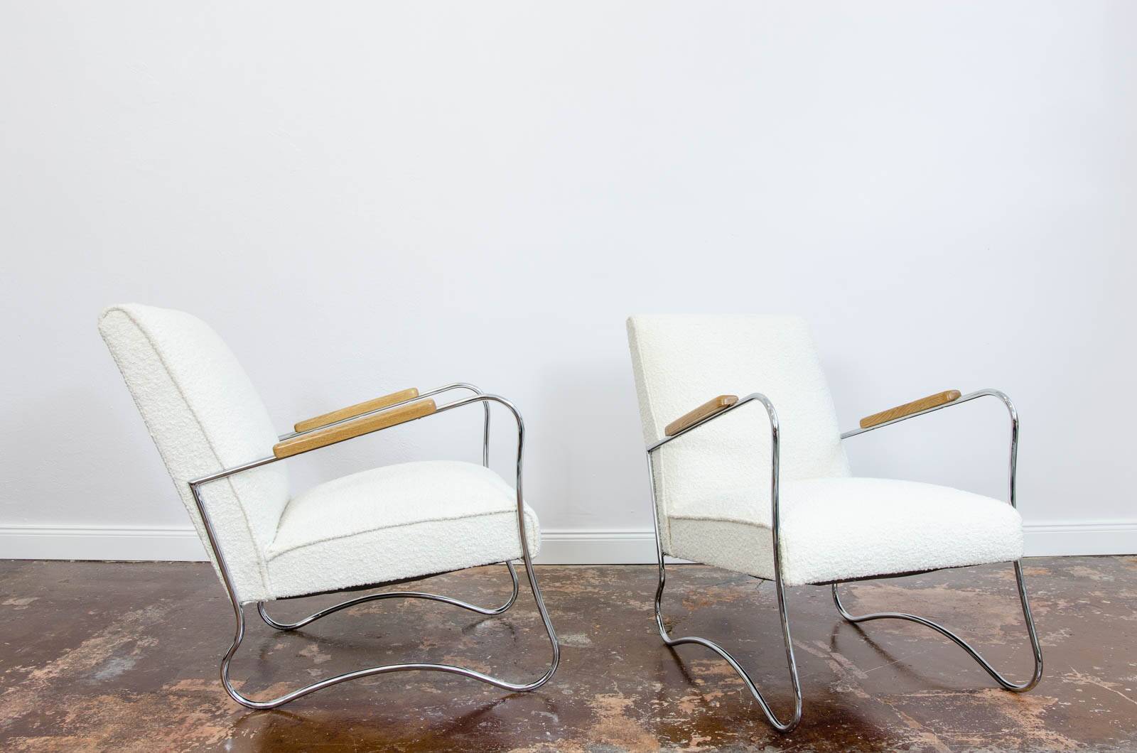 Pair Of Mid Century Armchairs From Fabryka Mebli Wschód Zadziele, 1950s
