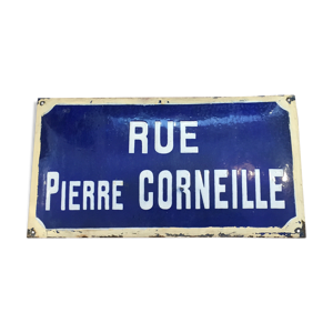 Plaque de rue vintage Pierre Corneille