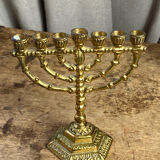 Candle holder, seven-branched menorah, Wainberg
