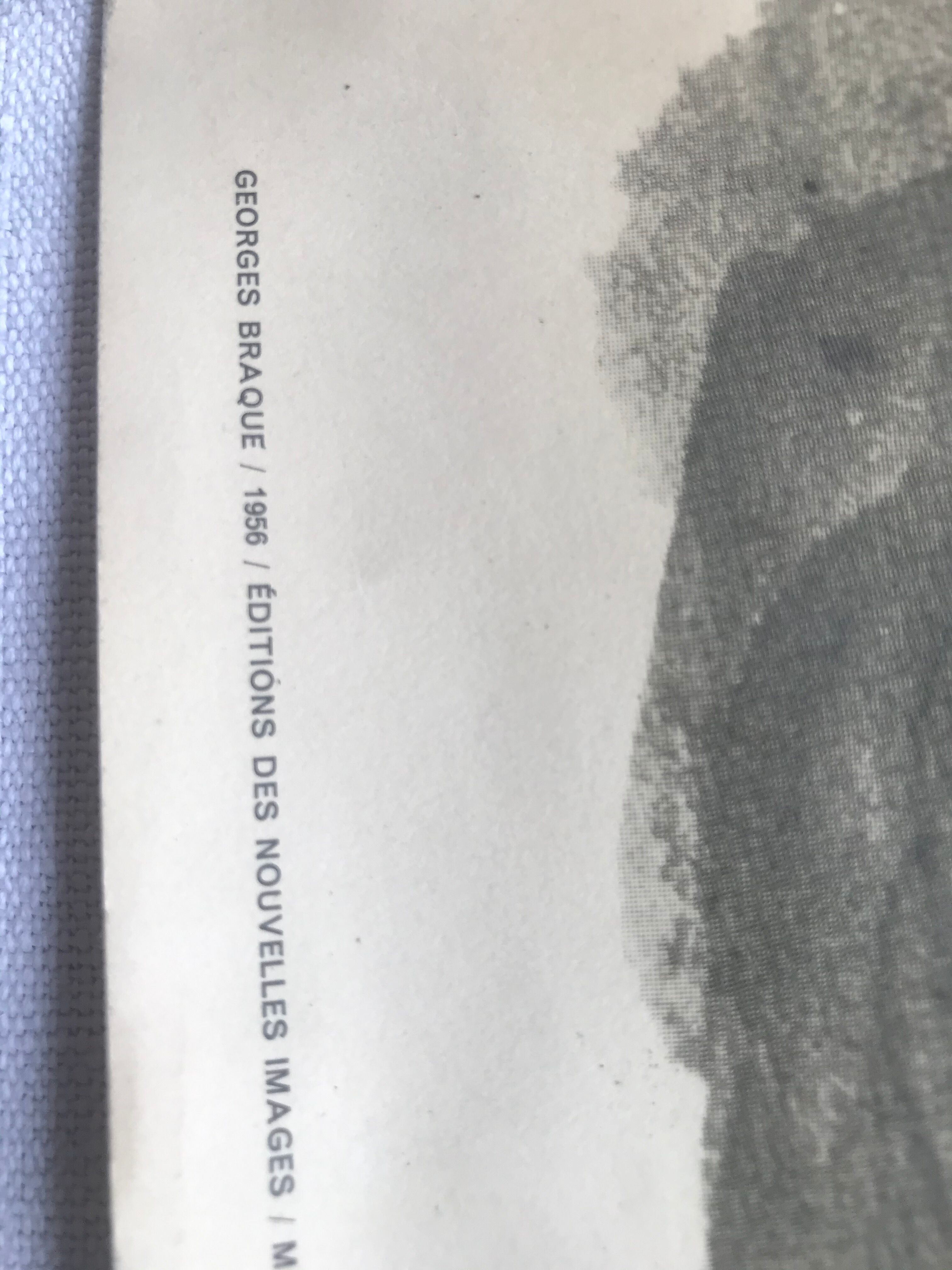 Poster Georges Braque litho offset 1956 - Three red birds -