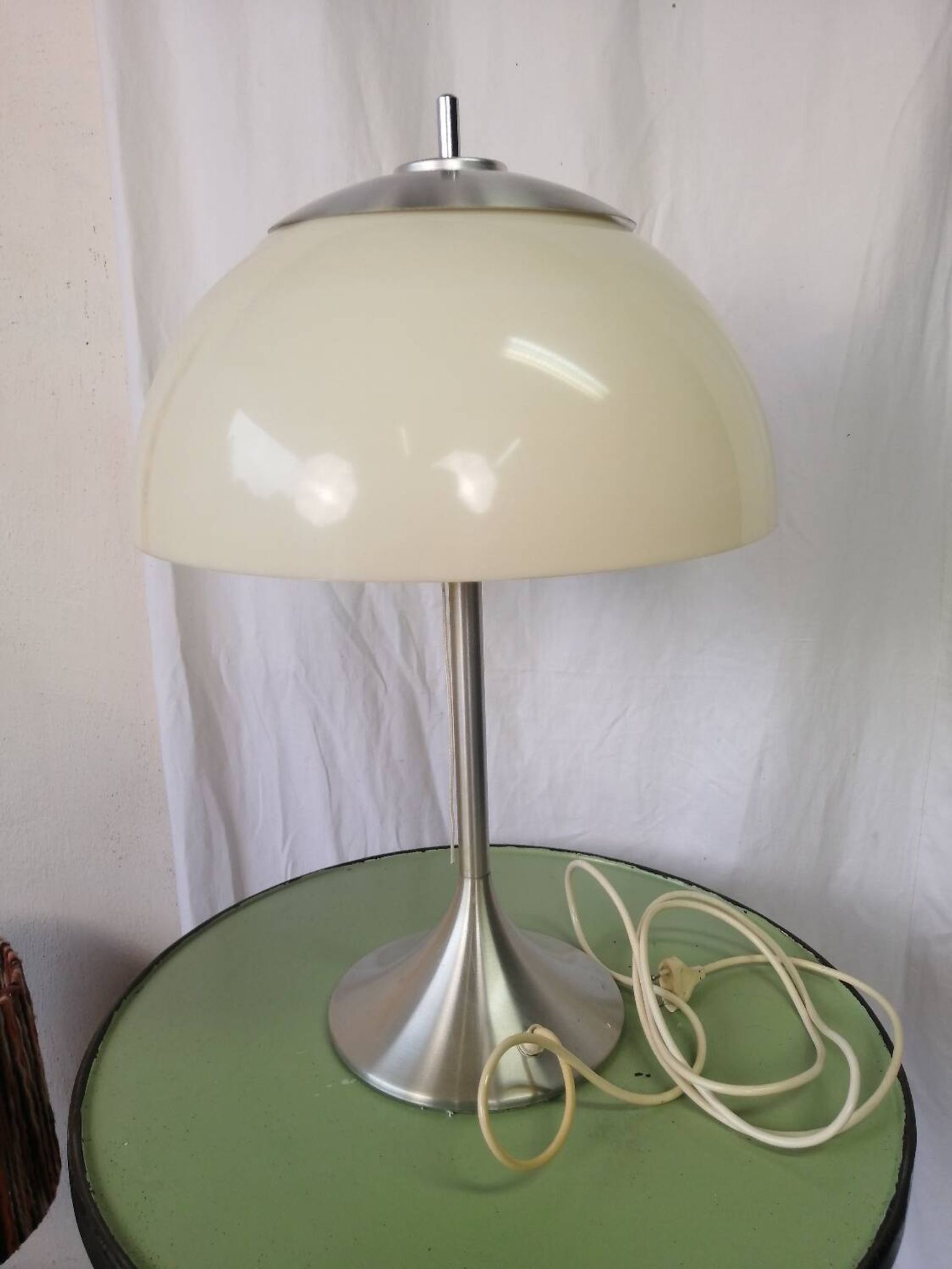 Vintage chrome mushroom design lamp LUM