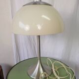 LUM vintage chrome mushroom design lamp