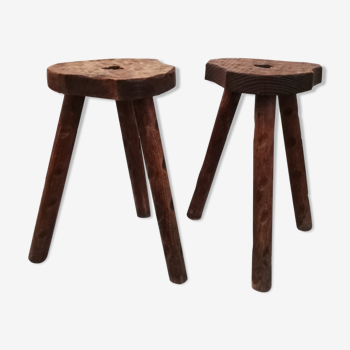 Brutalist tripod stools