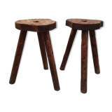 Brutalist tripod stools