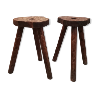 Brutalist tripod stools