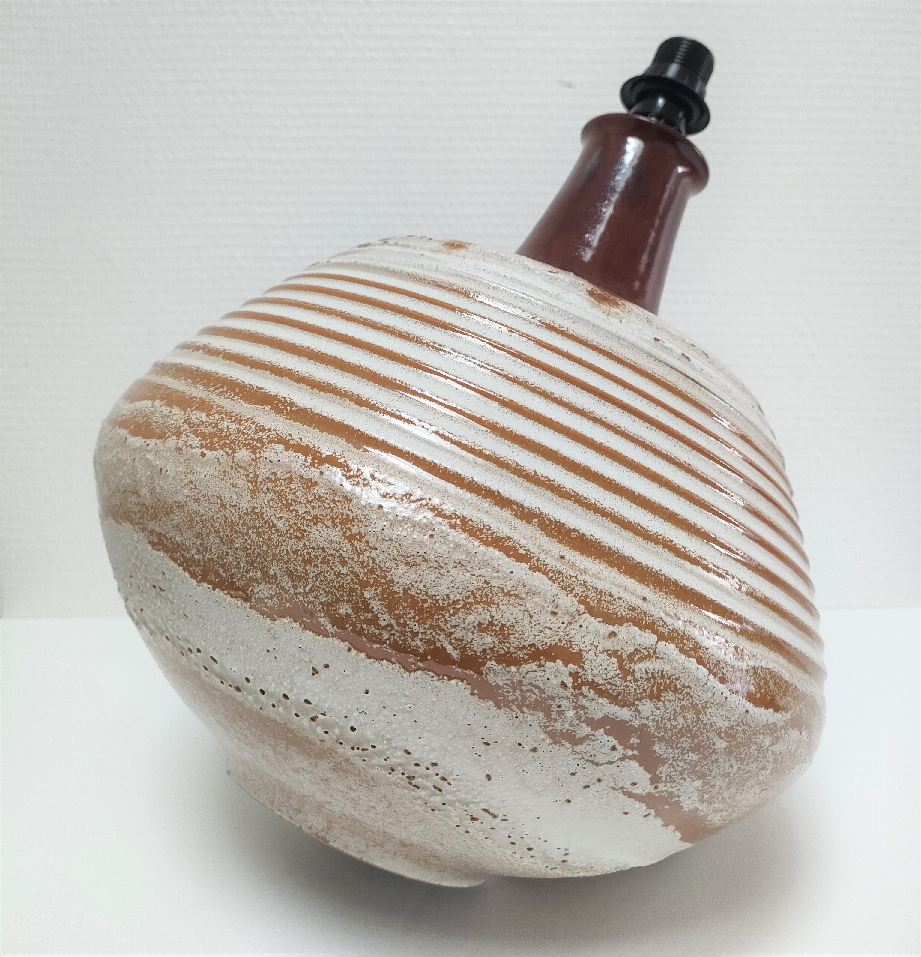 Italian ceramic lamp foot 70s