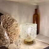 “Square” glass globe lamp