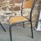 Lot de 8 chaises industrielles école  vintage collectivités mullca delagrav