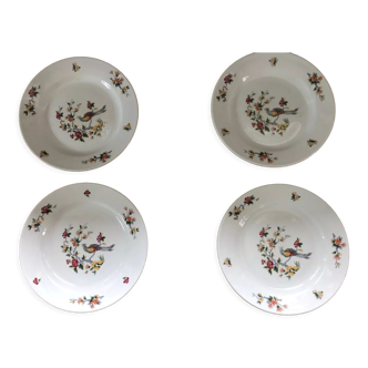 Porcelain dessert plates Sarreguemines
