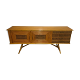 Sideboard in rattan and wicker