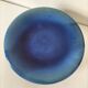 6 grandes assiettes plates en grès bleu cobalt et turquoise