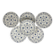 Set de 6 assiettes à dessert Myott Meakin, Angleterre, bleu