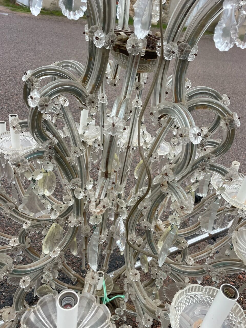 Lustre en cristal de bohème marie-thérèse 30 lumières