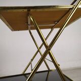 Vintage brass folding dessert