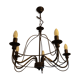 Black art deco pendant lamp