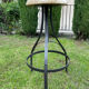 Wood and metal stool