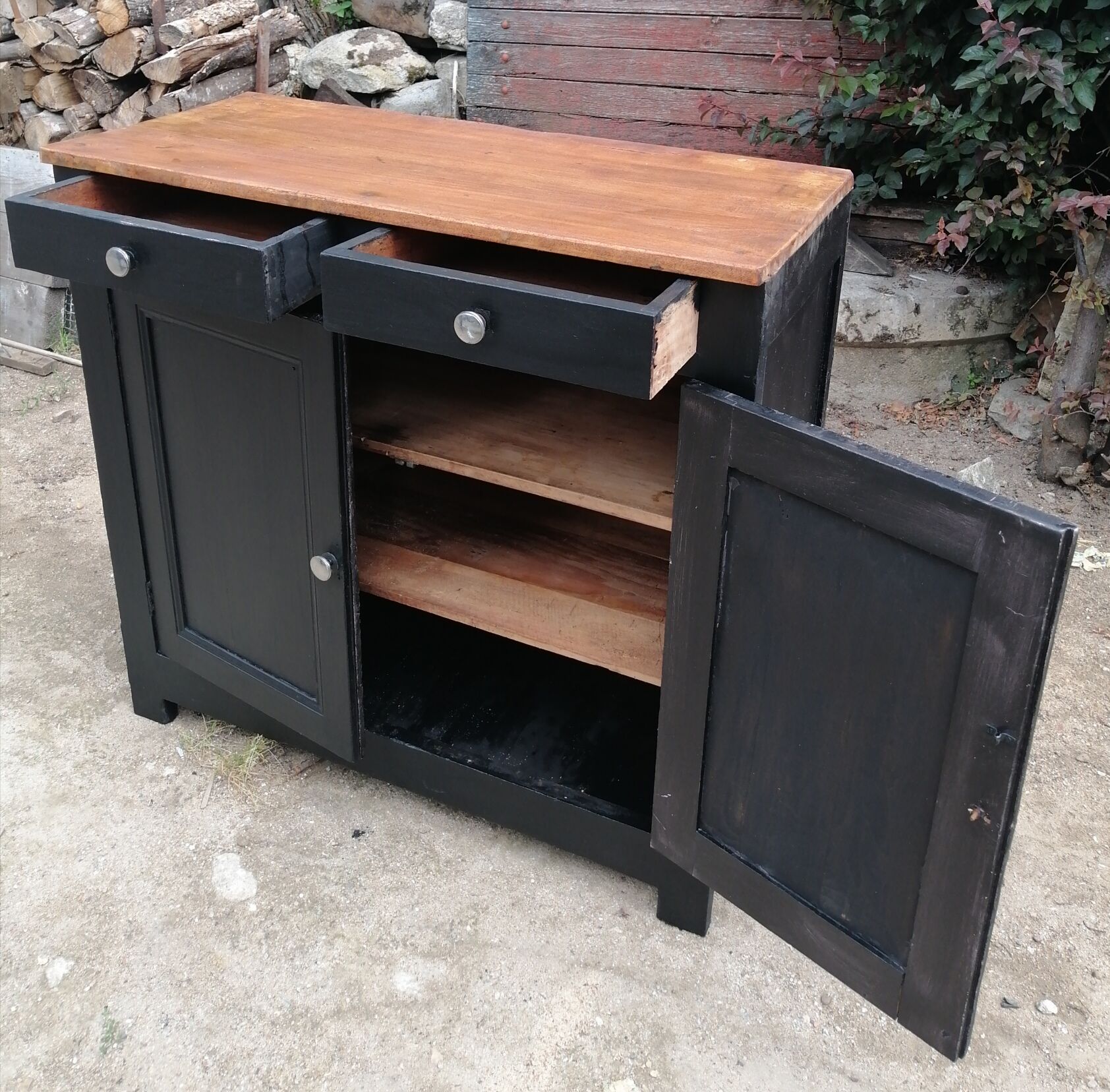 Wooden Parisian buffet