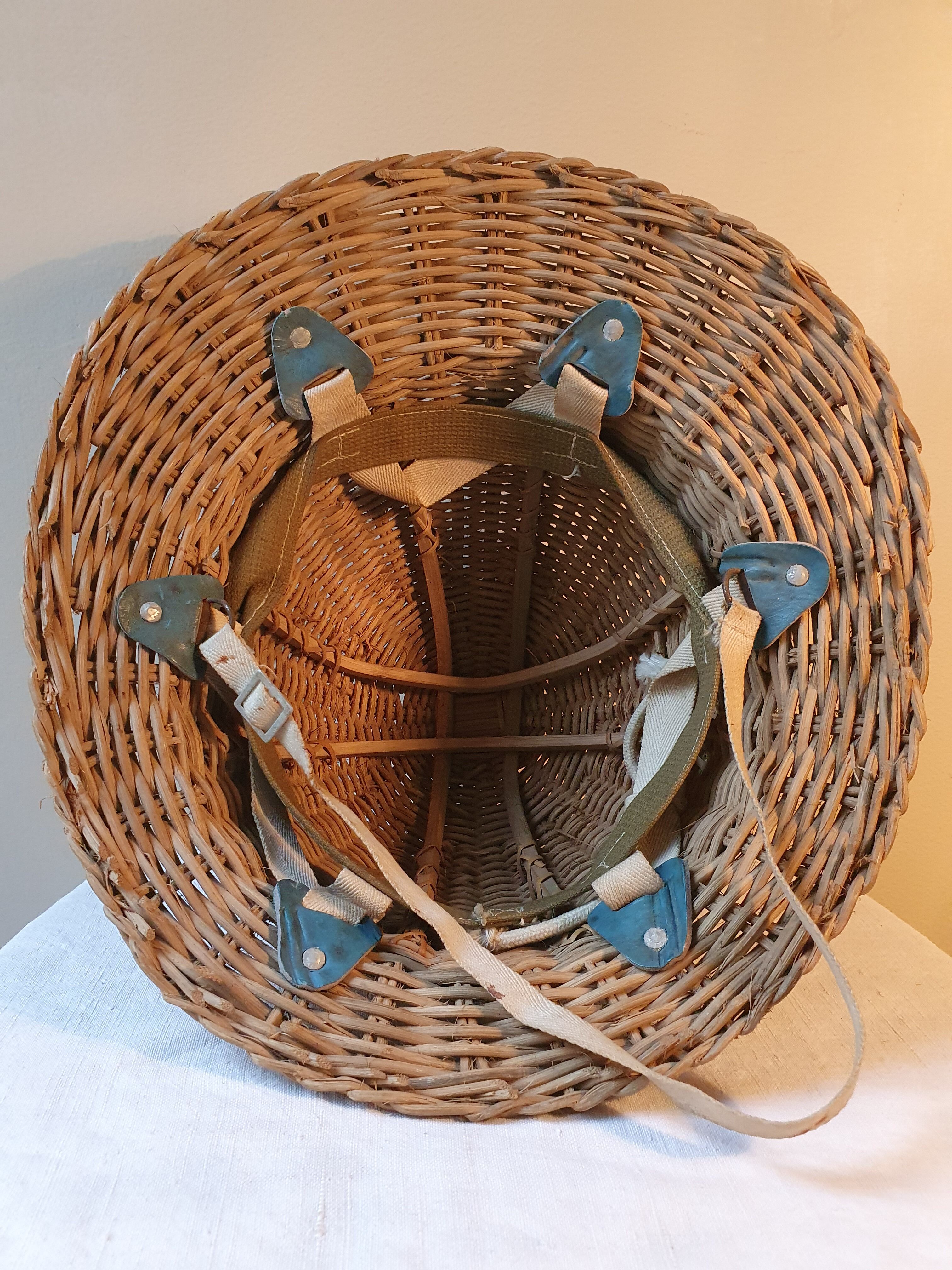 Chinese wicker safety helmet