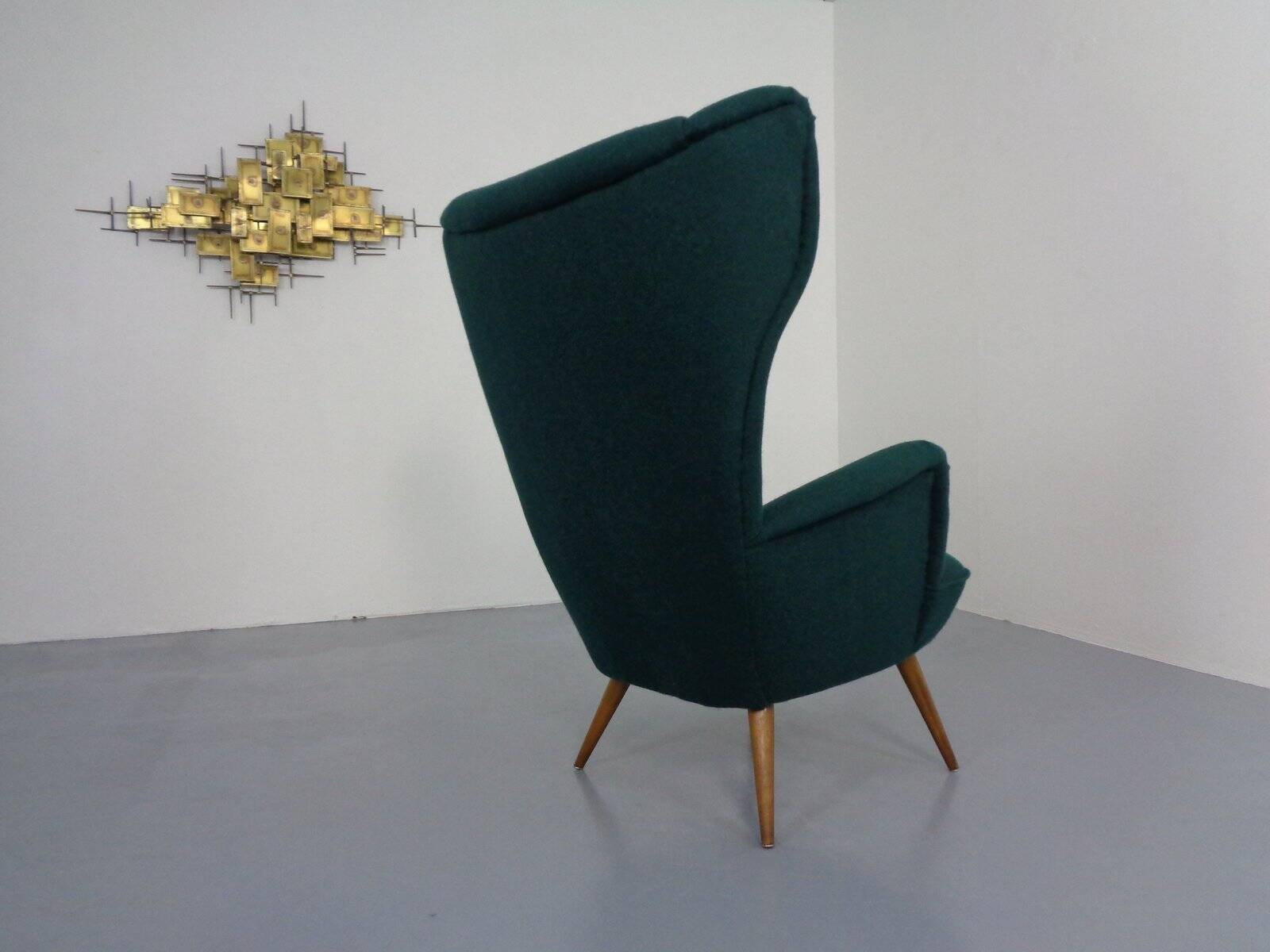 French Kvadrat Tonica Wingback Chair, 1950s