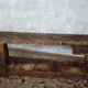 Ancient wooden workbench