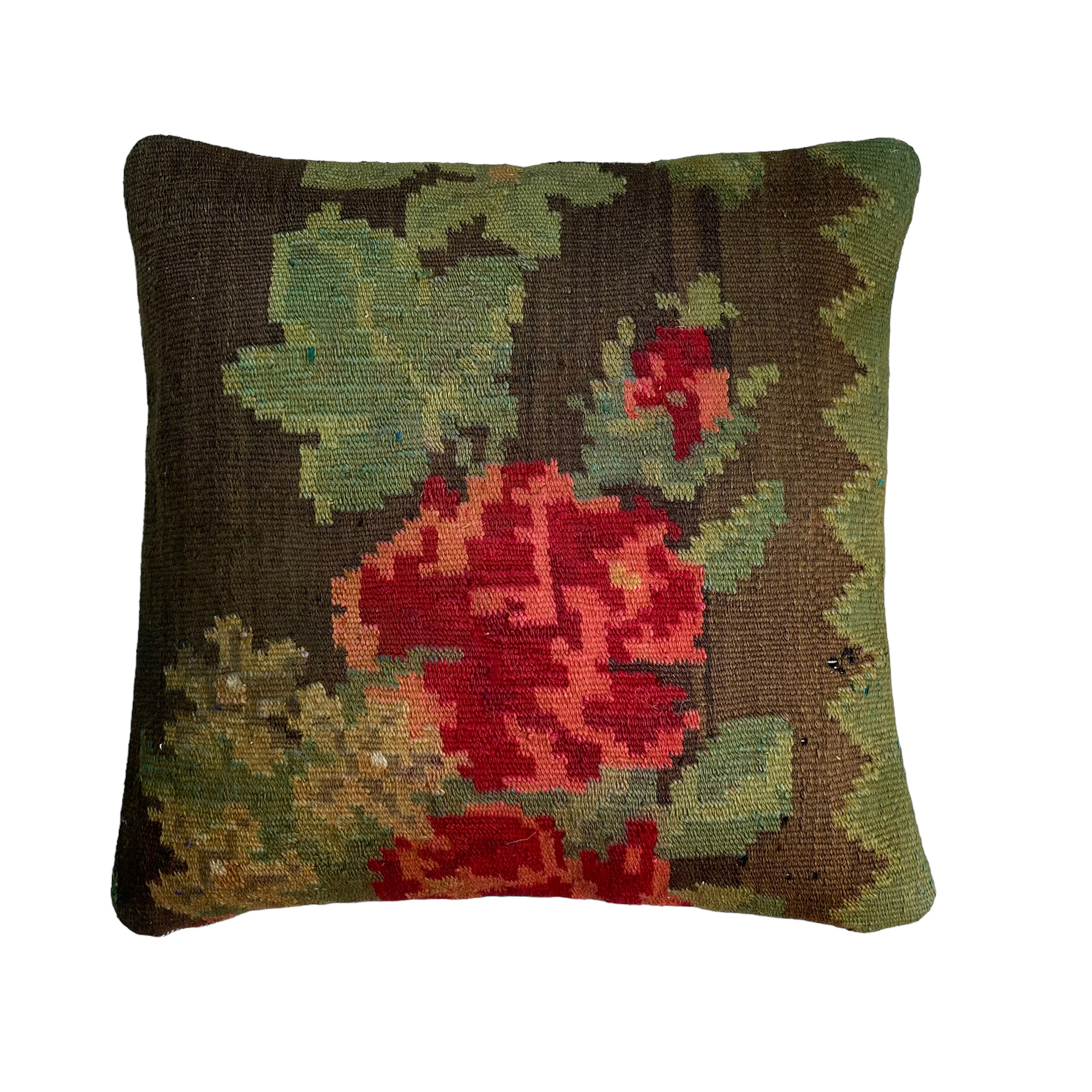 Vintage Turkish Kilim Cushion Cover , 40 x 40 cm