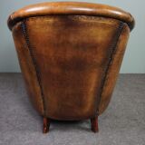 Club armchair in sheepskin