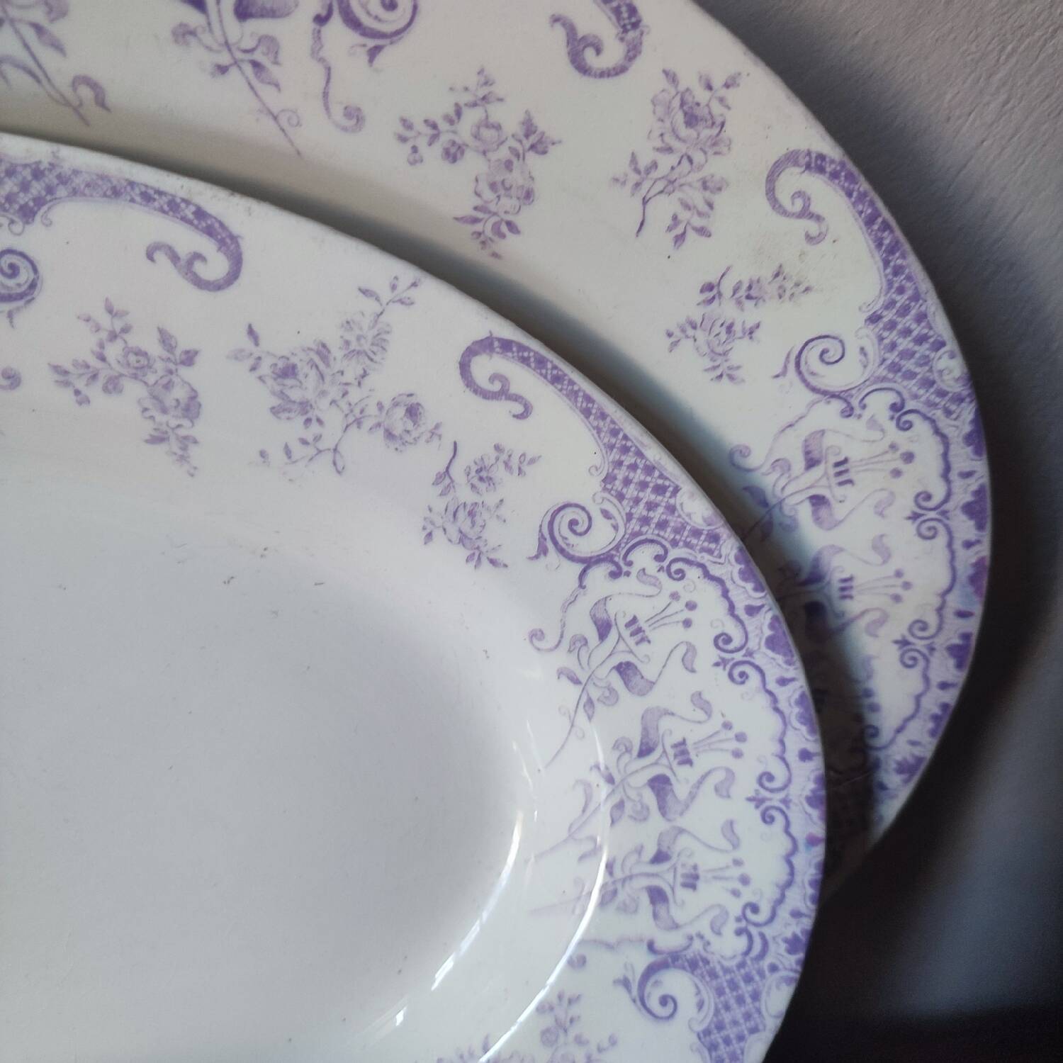 5 Longwy earthenware serving dishes